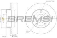 BREMSI CD6952S - Disco de freno