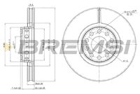 BREMSI CD6954V - Disco de freno