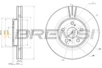 BREMSI CD6957V - Disco de freno