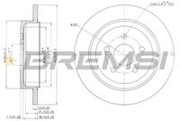 BREMSI CD7026S - Disco de freno