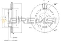 BREMSI CD7036V - Disco de freno