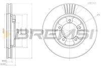 BREMSI CD7039V - Disco de freno