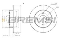 BREMSI CD7058S - Disco de freno