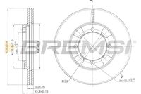 BREMSI CD6692V - Disco de freno