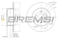 BREMSI CD7083S - Disco de freno