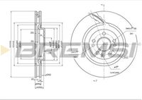 BREMSI CD7085V - Disco de freno