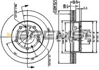 BREMSI CD6722V - Disco de freno