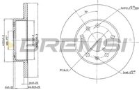 BREMSI CD7100S - Disco de freno