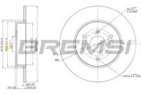 BREMSI CD7111S - Disco de freno