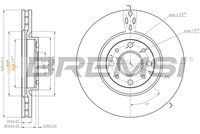 BREMSI CD7122V - Disco de freno