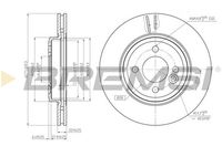 BREMSI CD7127V - Disco de freno