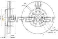 BREMSI CD7134V - Disco de freno