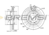 BREMSI CD7135V - Disco de freno