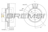 BREMSI CD7142V - Disco de freno