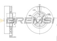 BREMSI CD7152V - Lado de montaje: Eje delantero<br>Tipo de disco de frenos: ventilación interna<br>Tipo de disco de frenos: ranurado<br>Espesor de disco de frenos [mm]: 26<br>Número de orificios: 4<br>Artículo complementario / información complementaria 2: con tornillos<br>Altura [mm]: 34<br>Diámetro de centrado [mm]: 66<br>Diámetro exterior [mm]: 283<br>Superficie: revestido<br>Espesor mínimo [mm]: 24<br>Par apriete [Nm]: 90<br>