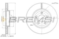 BREMSI CD7153V - Disco de freno