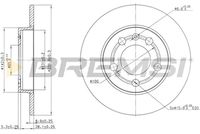 BREMSI CD7155S - Disco de freno