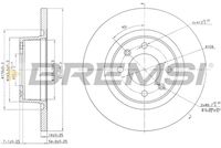 BREMSI CD7157S - Disco de freno