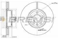 BREMSI CD7160V - Disco de freno