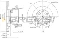 BREMSI CD6852S - Disco de freno