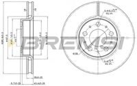 BREMSI CD7163V - Disco de freno