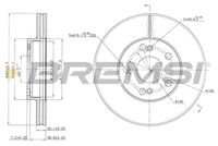 BREMSI CD7167V - Disco de freno