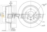 BREMSI CD6861S - Disco de freno