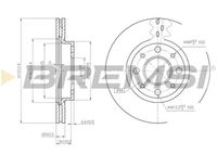 BREMSI CD7179V - Disco de freno