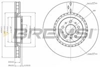 BREMSI CD7183V - Disco de freno