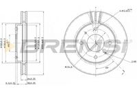 BREMSI CD6885V - Disco de freno