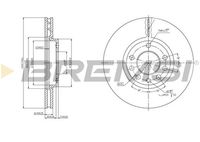 BREMSI CD7191V - Disco de freno