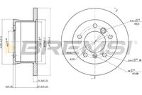 BREMSI CD6932S - Disco de freno