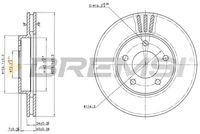 BREMSI CD7209V - Disco de freno