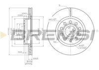 BREMSI CD7223V - Lado de montaje: Eje delantero<br>Diámetro exterior [mm]: 288<br>Espesor de disco de frenos [mm]: 25<br>Espesor mínimo [mm]: 22<br>Tipo de disco de frenos: ventilado<br>Número de orificios: 5<br>Par apriete [Nm]: 12<br>Color: negro<br>Superficie: barnizado<br>