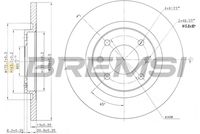 BREMSI CD7000S - Disco de freno