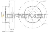 BREMSI CD7235S - Disco de freno