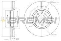 BREMSI CD7237V - Disco de freno