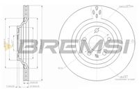 BREMSI CD7240V - Disco de freno