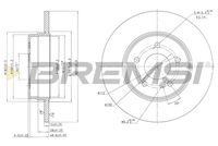 BREMSI CD7251S - Disco de freno