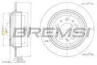 BREMSI CD7259S - Disco de freno