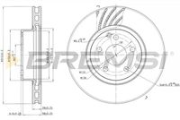 BREMSI CD7263V - Disco de freno