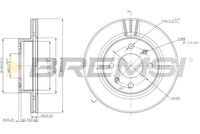 BREMSI CD7268V - Disco de freno