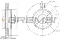 BREMSI CD7270V - Disco de freno