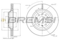 BREMSI CD7503V - Lado de montaje: Eje trasero<br>Diámetro exterior [mm]: 286<br>Espesor de disco de frenos [mm]: 12<br>Espesor mínimo [mm]: 10<br>Tipo de disco de frenos: macizo<br>Número de orificios: 5<br>Par apriete [Nm]: 12<br>Color: negro<br>Superficie: barnizado<br>