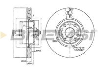 BREMSI CD7062V - Disco de freno