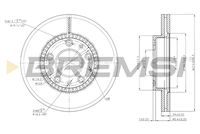 BREMSI CD7278V - Disco de freno