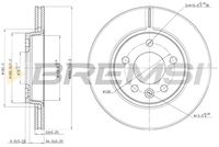 BREMSI CD7286V - Disco de freno