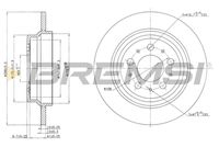 BREMSI CD7079S - Disco de freno