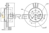 BREMSI CD7097V - Disco de freno