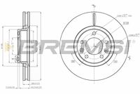 BREMSI CD7103V - Disco de freno